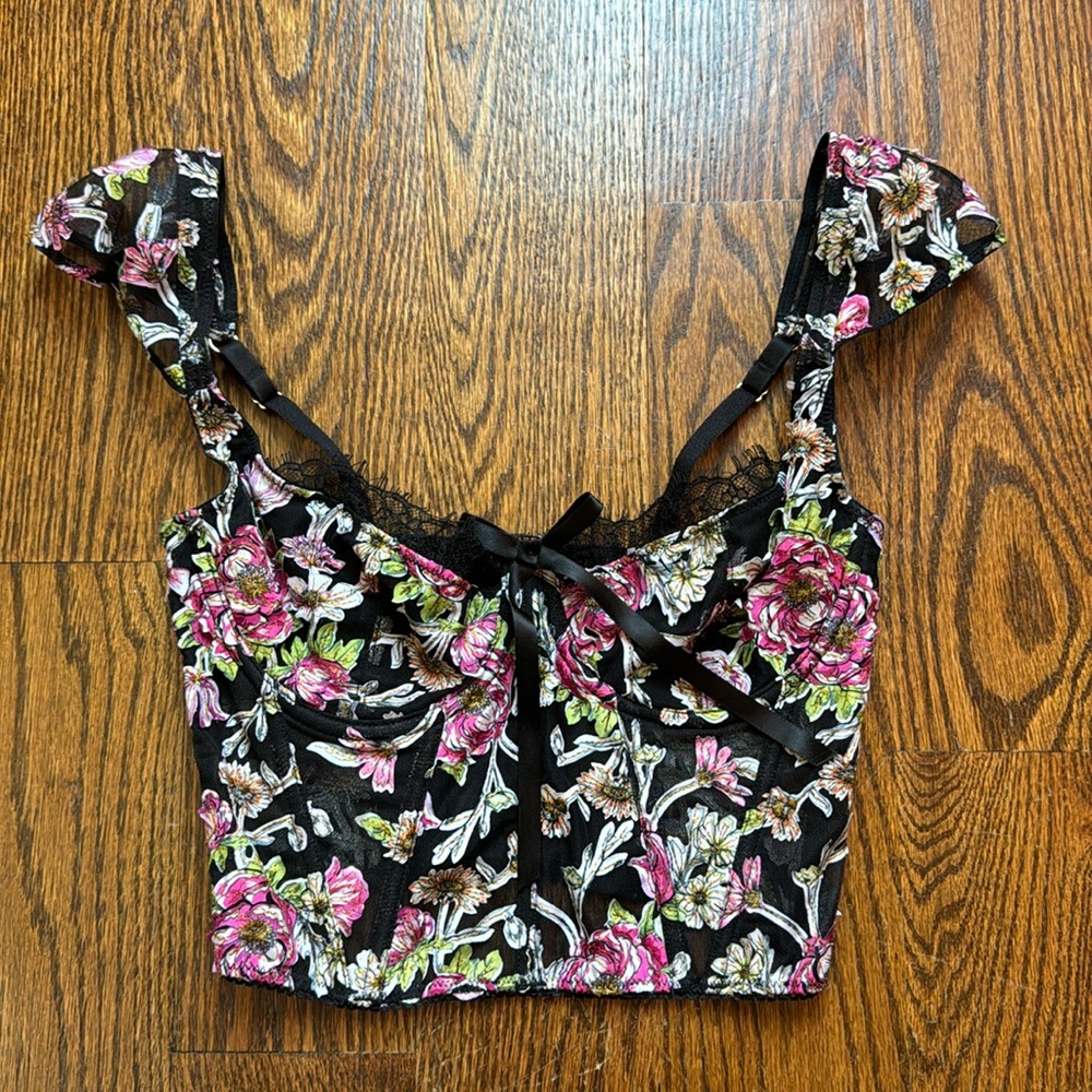 Victoria’s Secret floral corset top